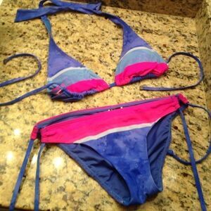 Oakley striped swimsuit 